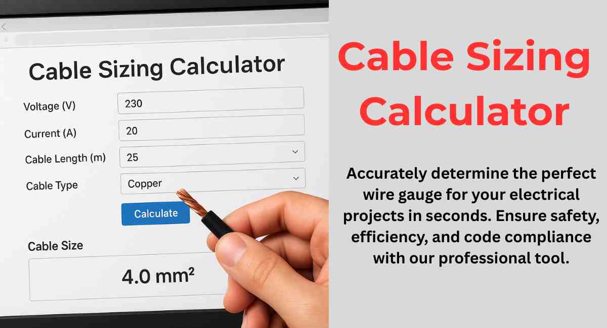 Cable Sizing Calculator