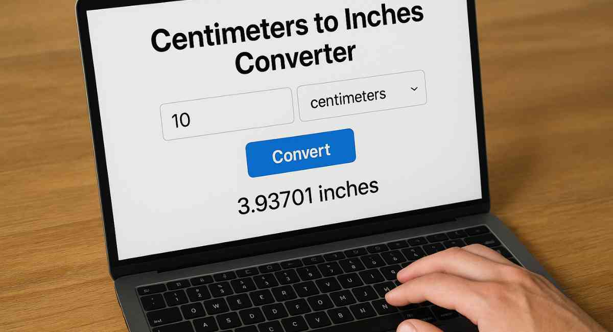 centimeters to inches